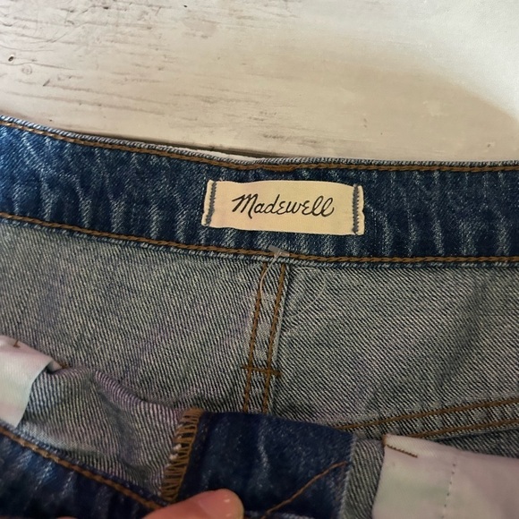 NWOT Madewell Rigid Denim A-Line Skirt Size 30 - Picture 3 of 9